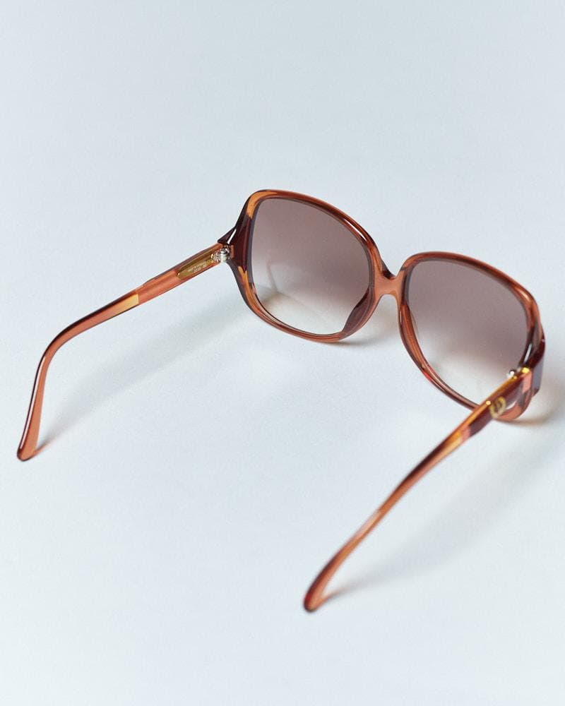 ケース付 70s-80s Christian Dior ヴィンテージサングラス
