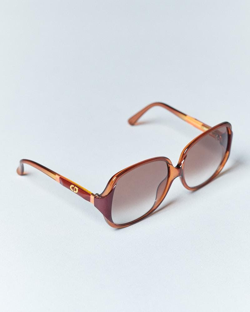 ケース付 70s-80s Christian Dior ヴィンテージサングラス