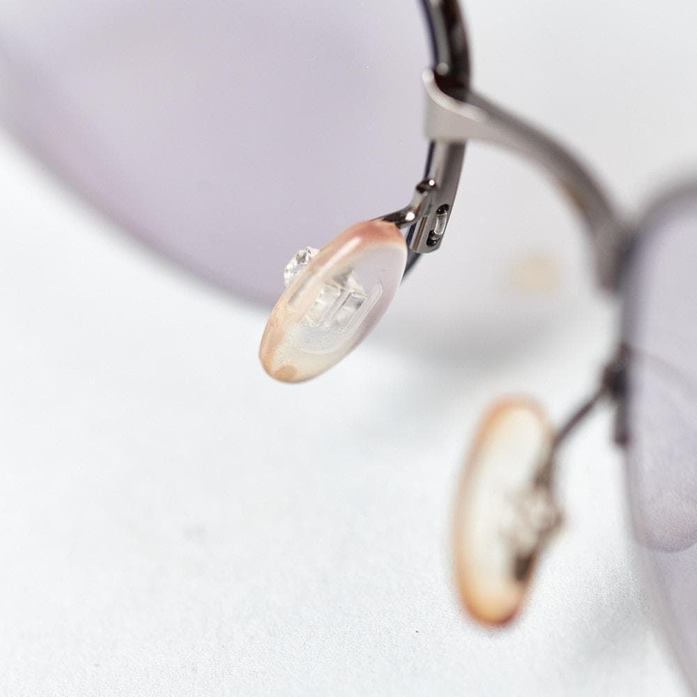 【PRADA/60□17/ケース付】カラーレンズ メタルフレーム 薄パープル