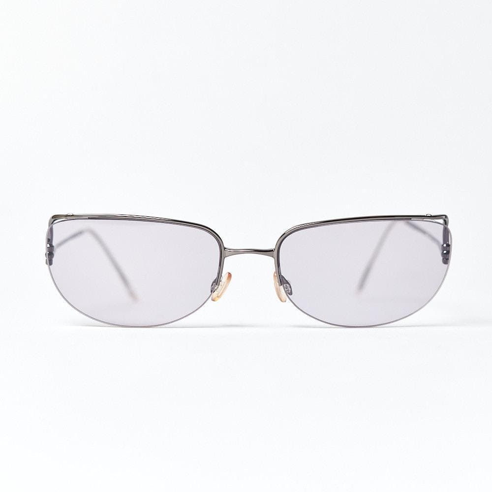 【PRADA/60□17/ケース付】カラーレンズ メタルフレーム 薄パープル