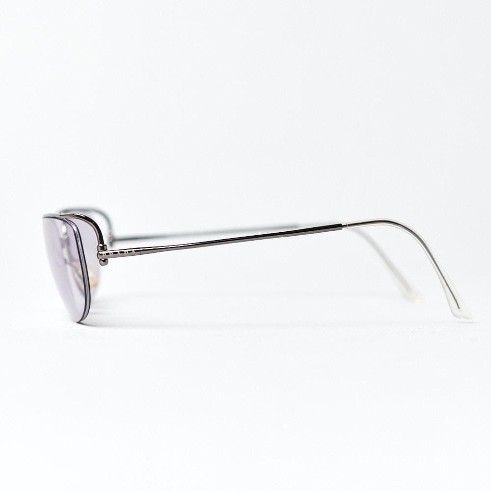 【PRADA/60□17/ケース付】カラーレンズ メタルフレーム 薄パープル