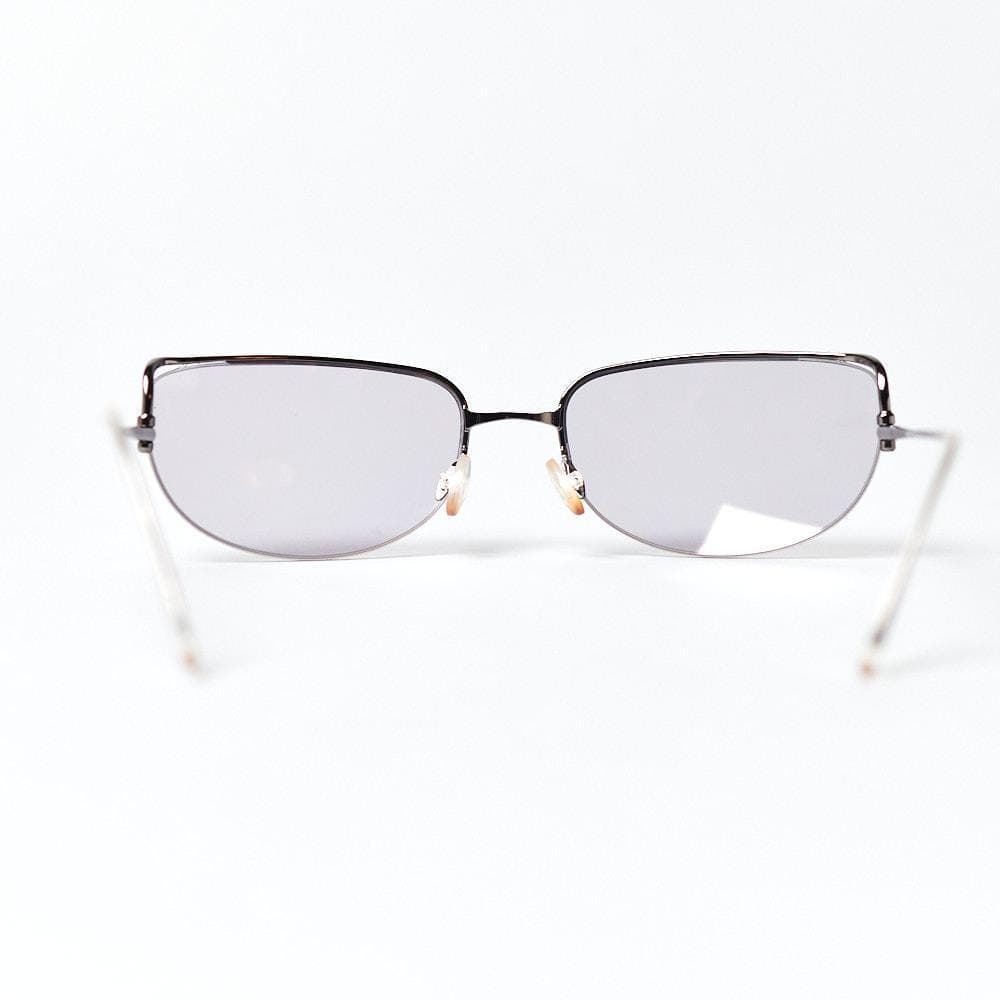 【PRADA/60□17/ケース付】カラーレンズ メタルフレーム 薄パープル