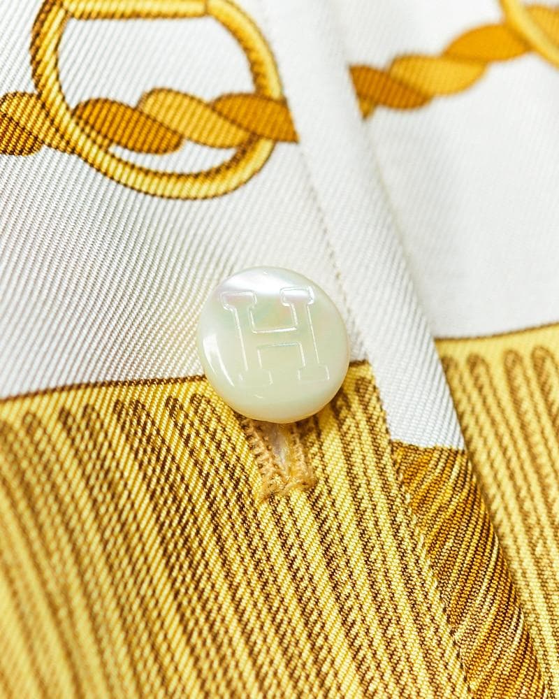 【SIZE:L】HERMES シルク トップス