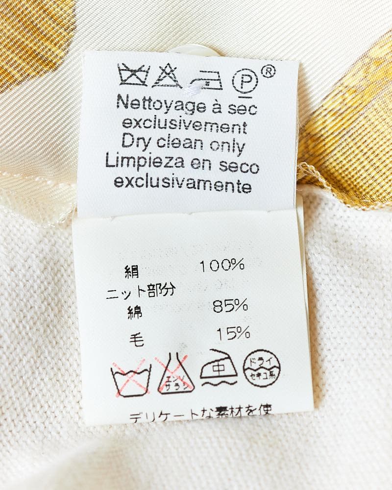 【SIZE:L】HERMES シルク トップス