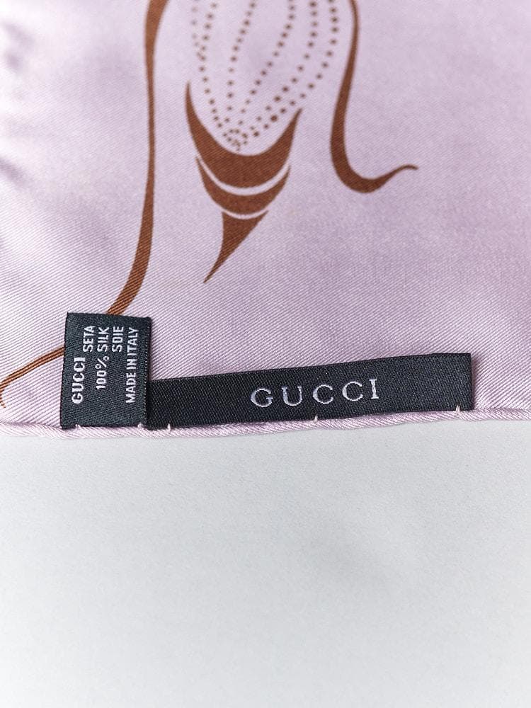 【48cm×48cm】トムフォード期 2001年 GUCCI シルクスカーフ