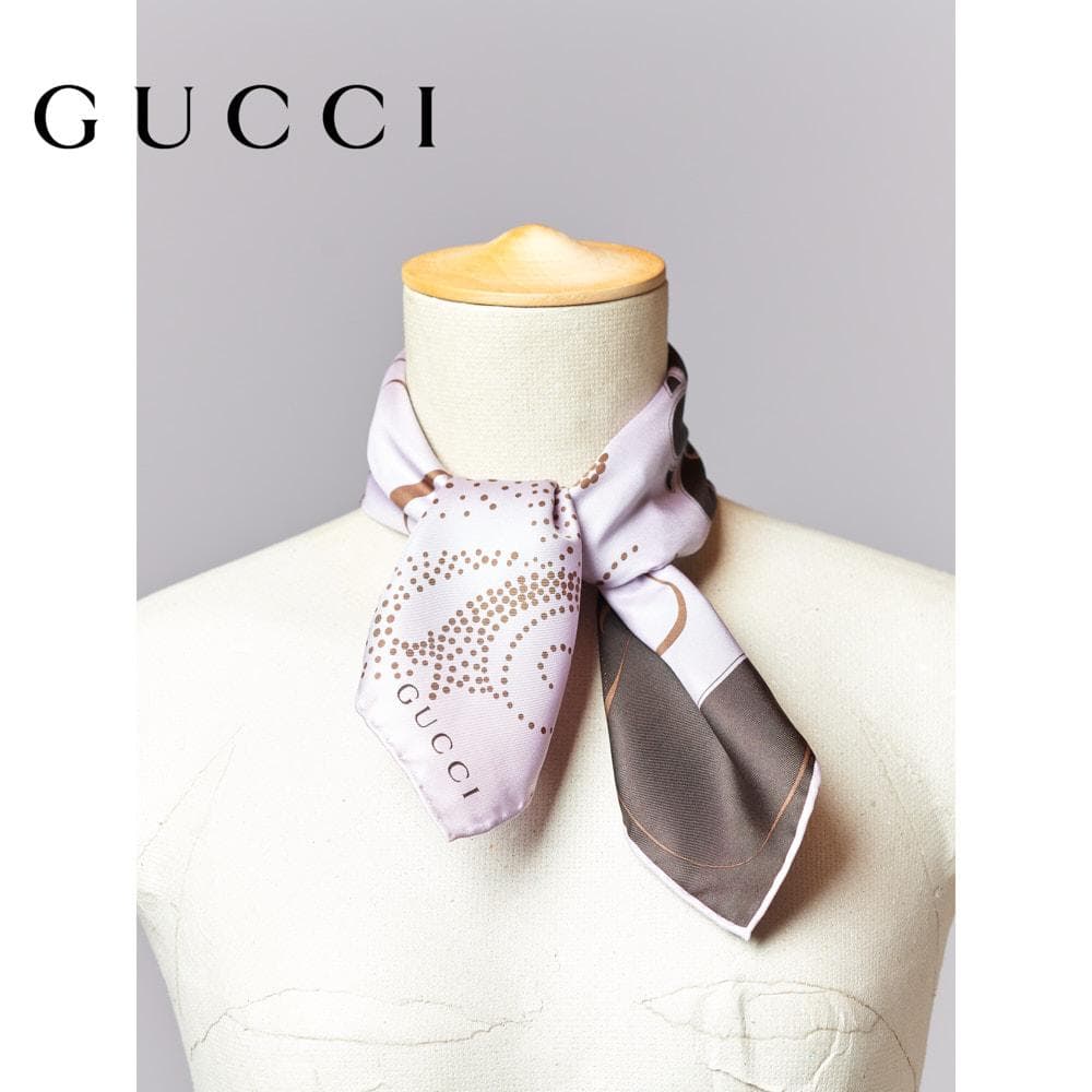 【48cm×48cm】トムフォード期 2001年 GUCCI シルクスカーフ