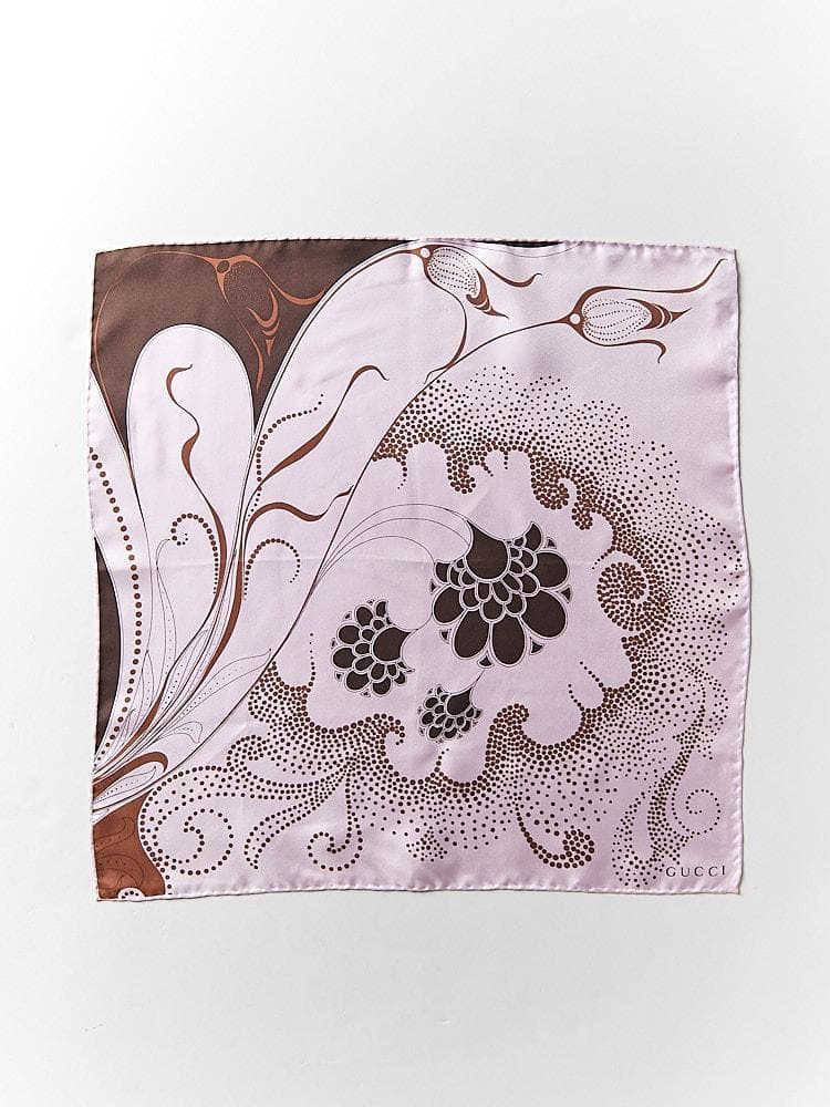 【48cm×48cm】トムフォード期 2001年 GUCCI シルクスカーフ