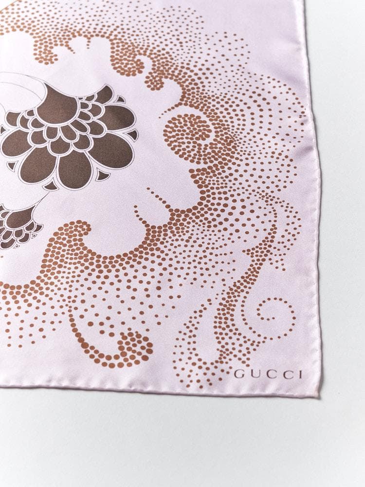 【48cm×48cm】トムフォード期 2001年 GUCCI シルクスカーフ