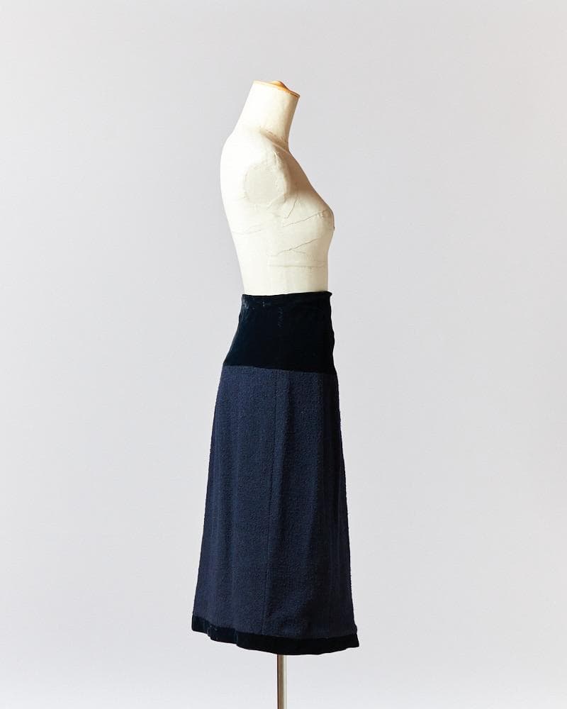 【SIZE:M】CHANEL ベルベットスカート
