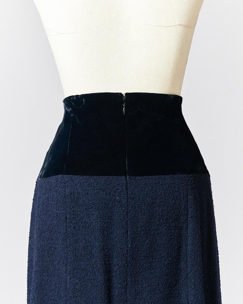 【SIZE:M】CHANEL ベルベットスカート
