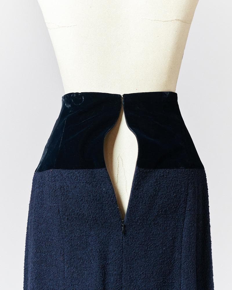 【SIZE:M】CHANEL ベルベットスカート
