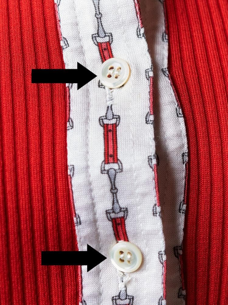 【SIZE:38】CELINE ヴィンテージセリーヌ 長袖シャツ 赤