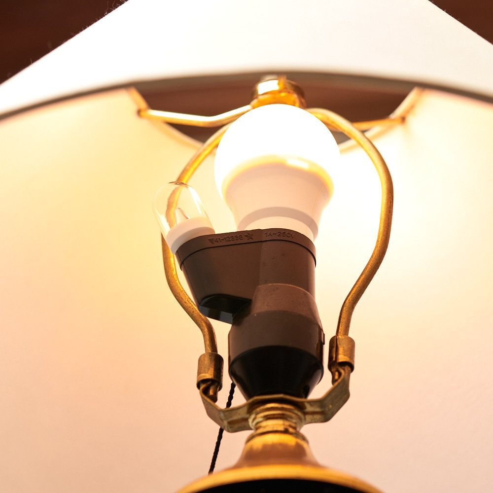 Vintage Ceramic Table Lamp 2灯切替　セラミックシェードランプ ミッドセンチュリー