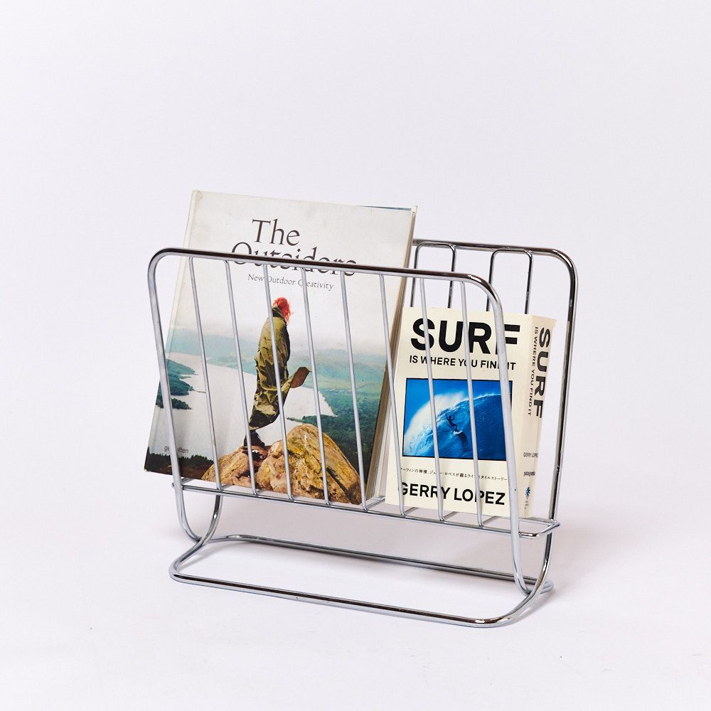 Bookshelves Silver ブックシェルフ　ブックスタンド