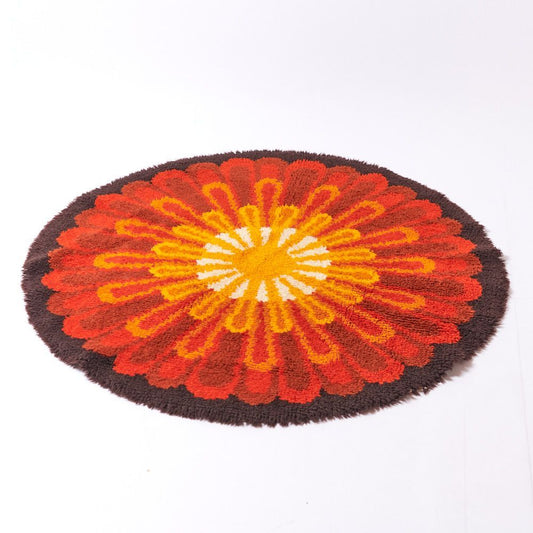 1960's-70's Readicut 'Tenerife' Round Rug　ミッドセンチュリー スペースエイジ　ヴィンテージ ラウンドラグ