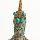 Moroccan turquoise coral object