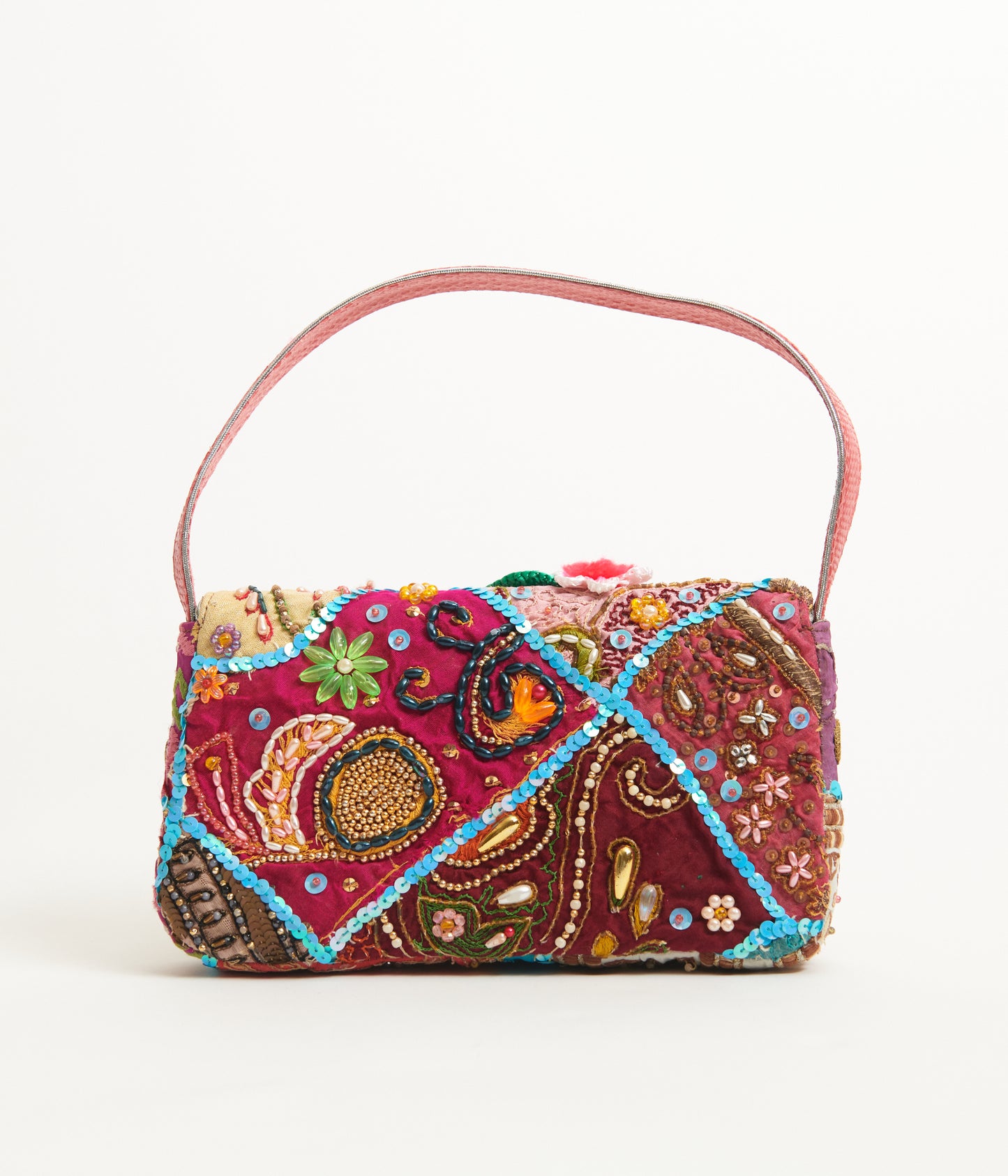 Embroidered Beaded Bag