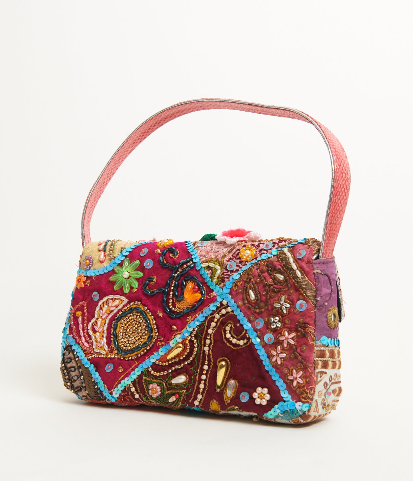 Embroidered Beaded Bag