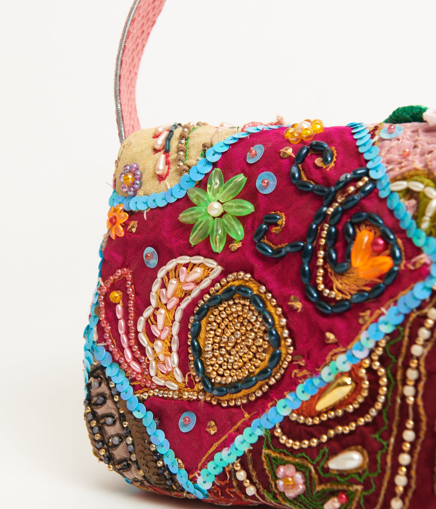 Embroidered Beaded Bag