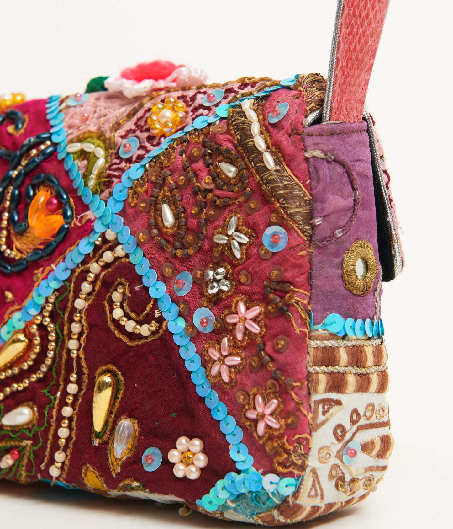 Embroidered Beaded Bag