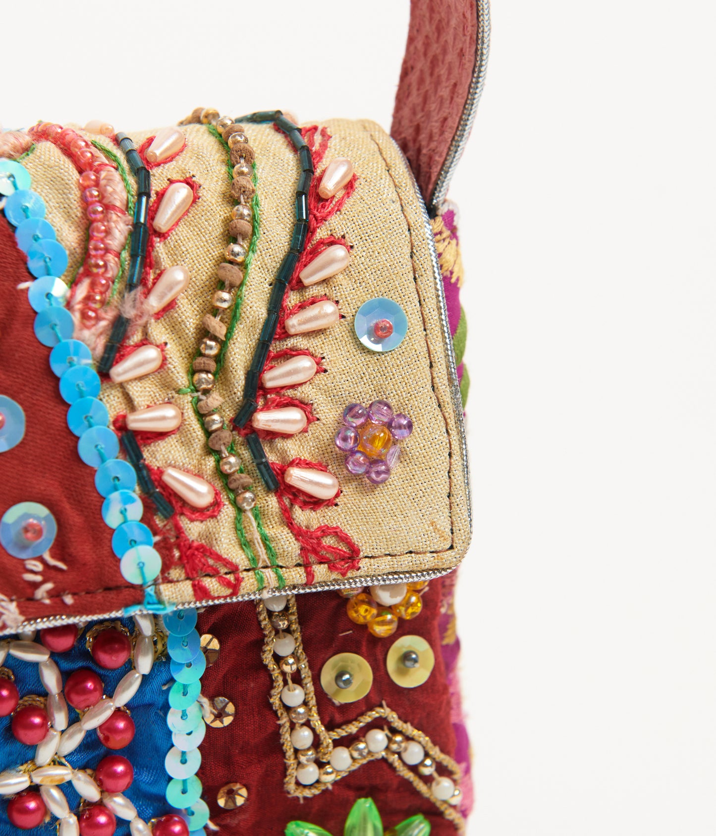 Embroidered Beaded Bag