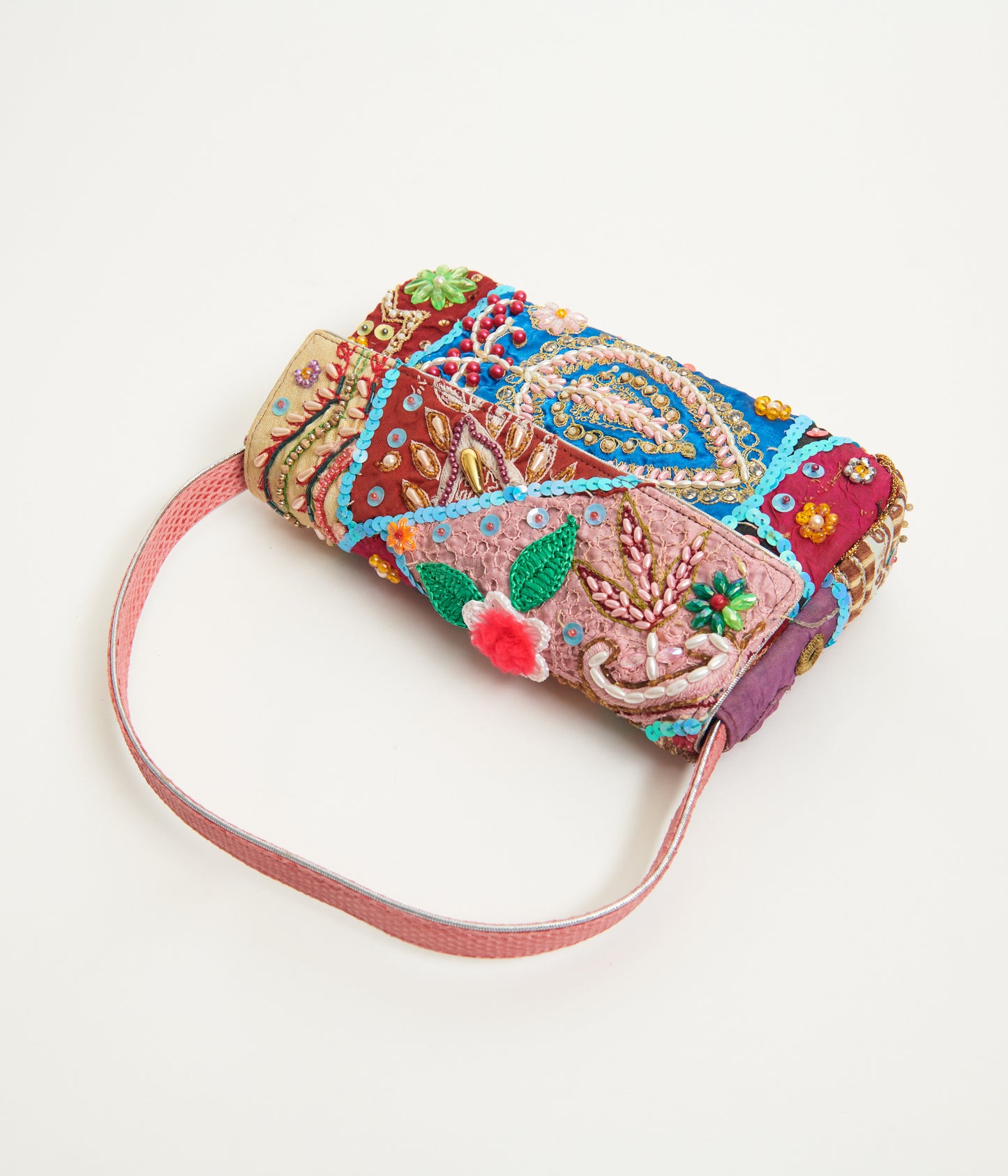 Embroidered Beaded Bag