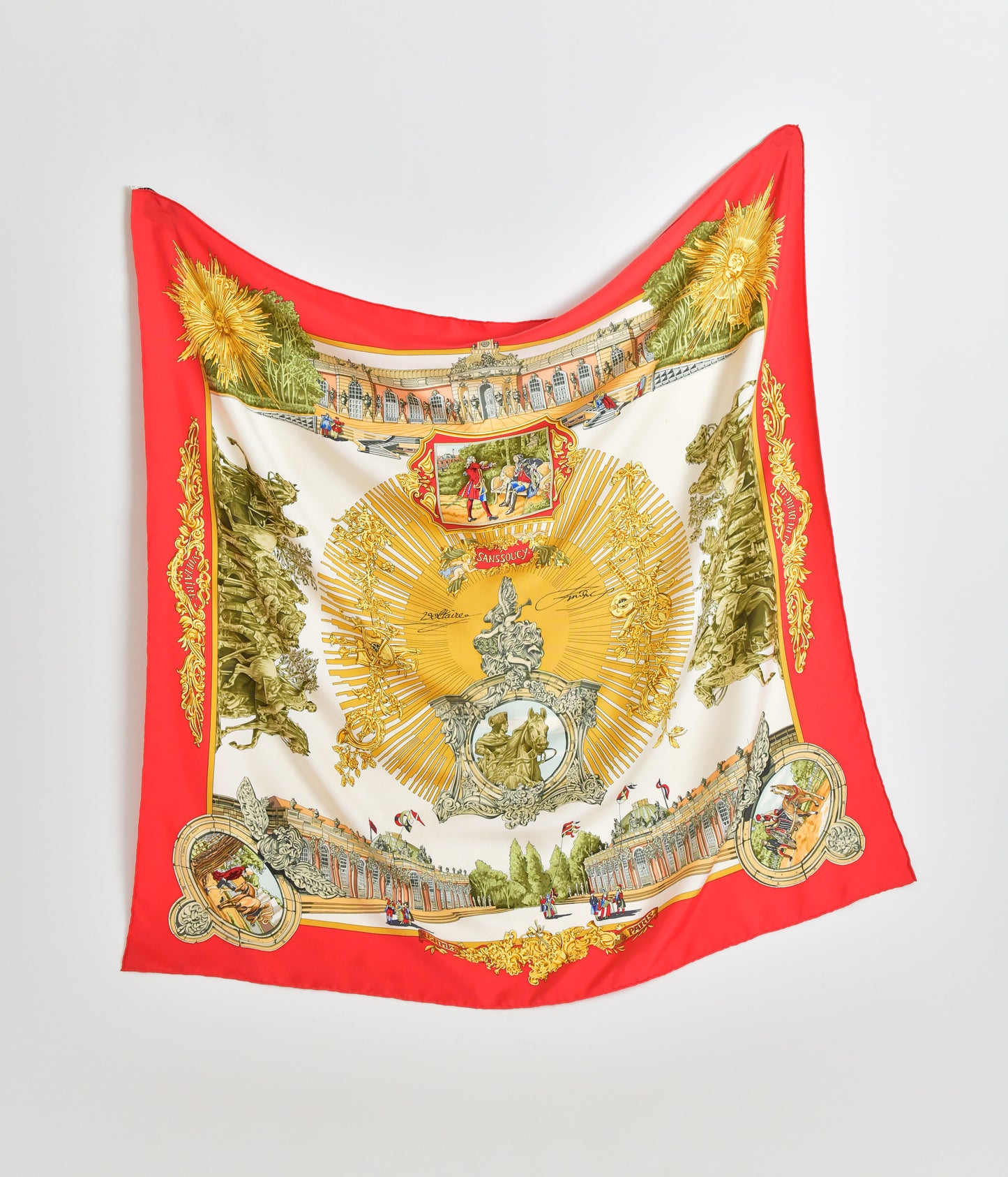 Hermes Scarf "Sanssoucy" by Loic Dubigeon