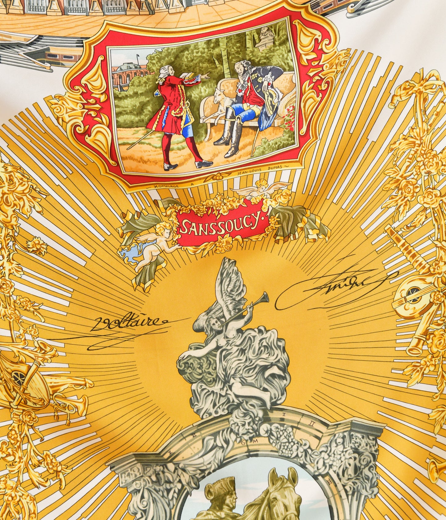 Hermes Scarf "Sanssoucy" by Loic Dubigeon